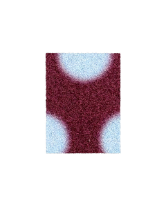 (SAMPLE) Puffy Polka Fußmatte Bordeaux-Eisblau