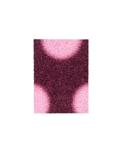 (SAMPLE) Puffy Polka Fußmatte Bordeaux-Rosa