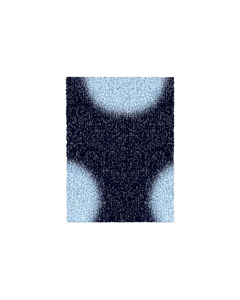 (SAMPLE) Puffy Polka Fußmatte Navy-Eisblau