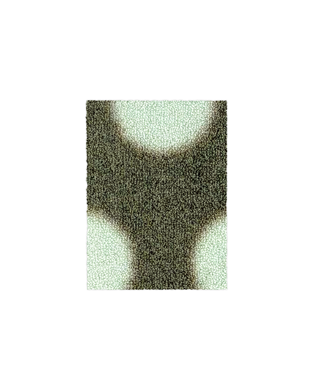 (SAMPLE) Puffy Polka Fußmatte Olive-Salbei
