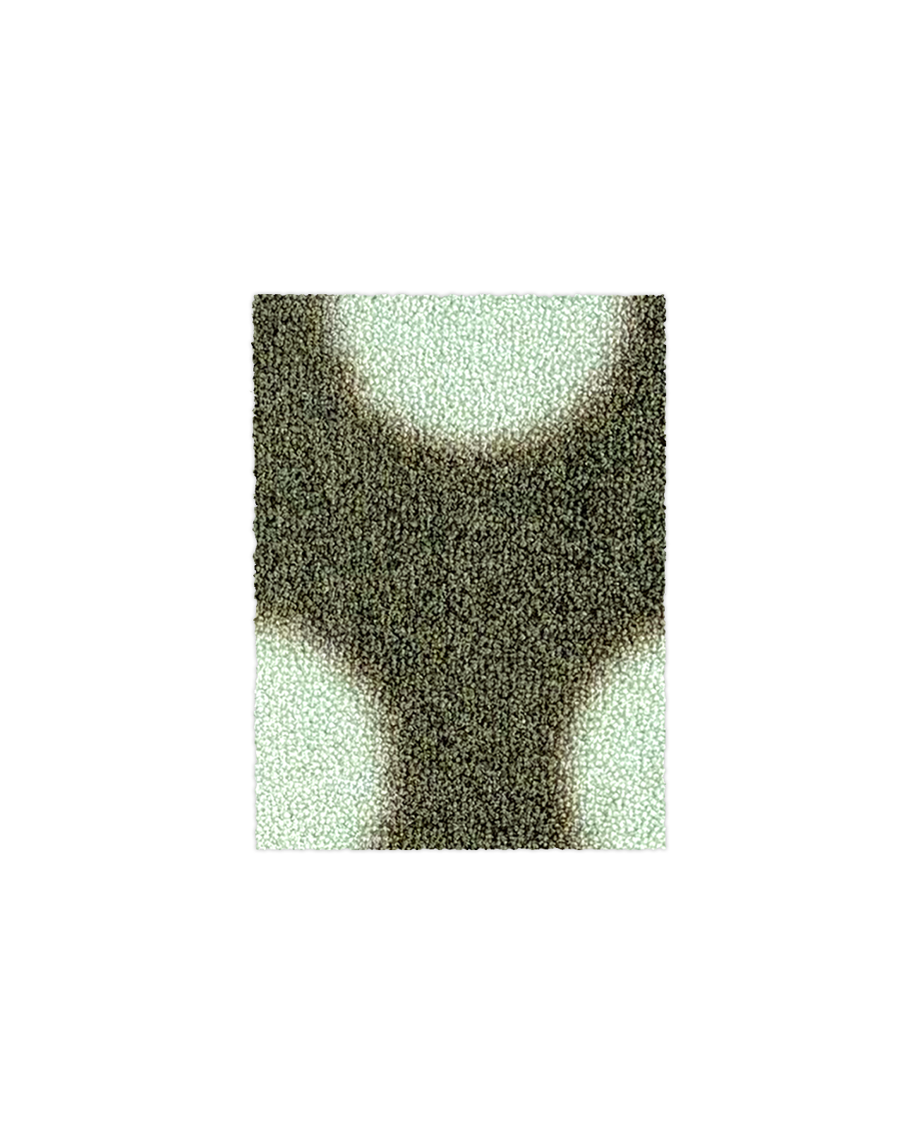 (SAMPLE) Puffy Polka Fußmatte Olive-Salbei