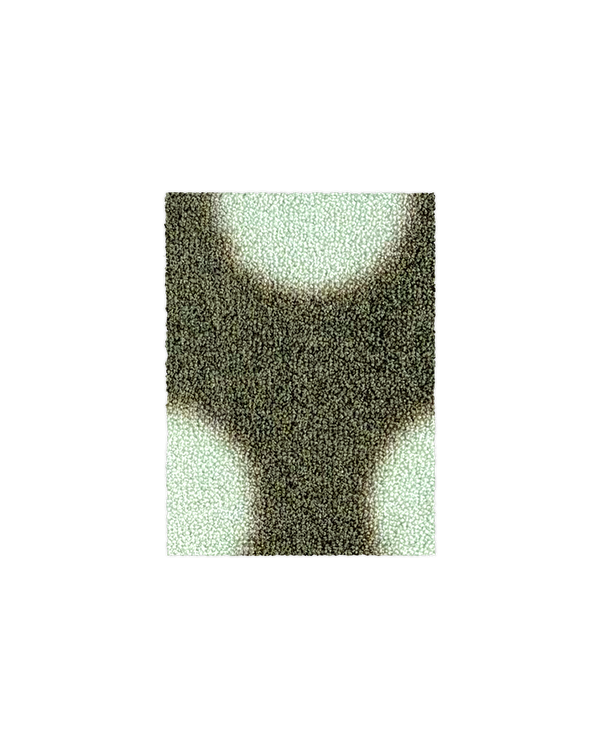 (SAMPLE) Puffy Polka Doormat Olive Sage