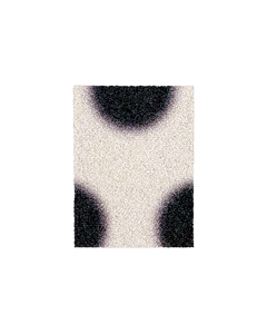 (SAMPLE) Puffy Polka Fußmatte Vanille-Schwarz