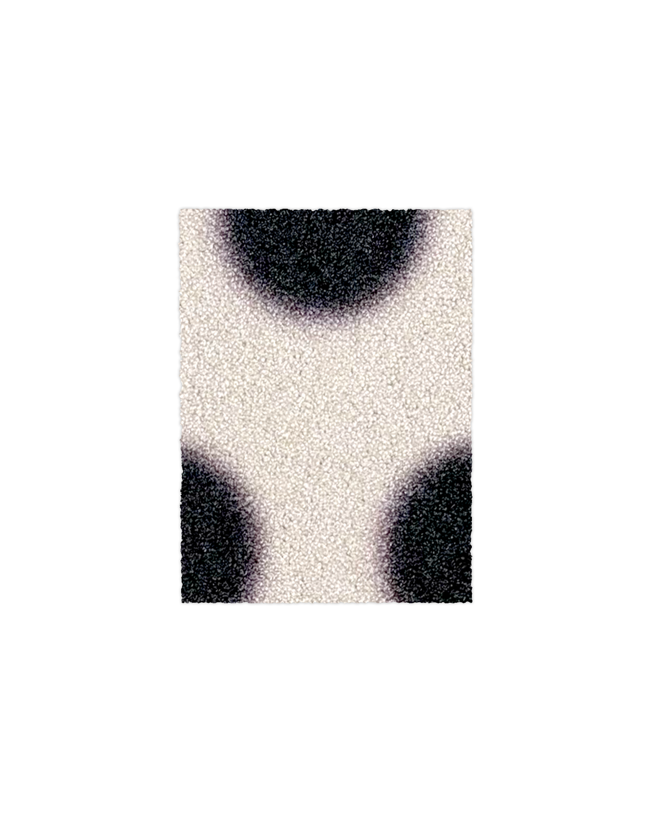 (SAMPLE) Paillasson Puffy Polka Vanille Noir