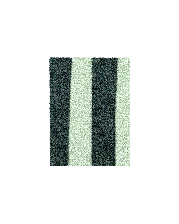 (SAMPLE) Wobbly Stripe Doormat Green Sage