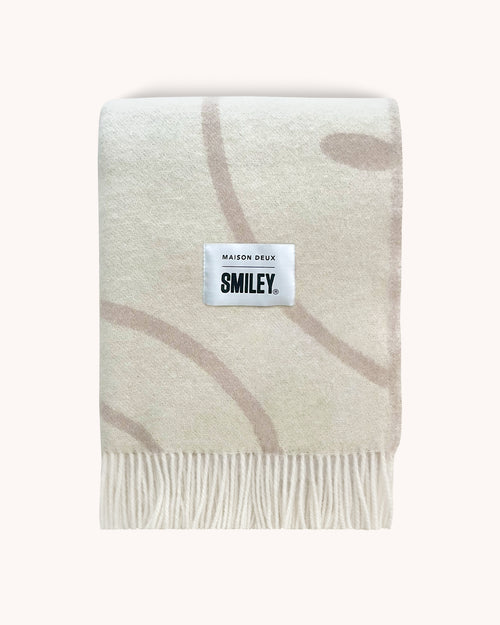 Smiley Blanket Natural