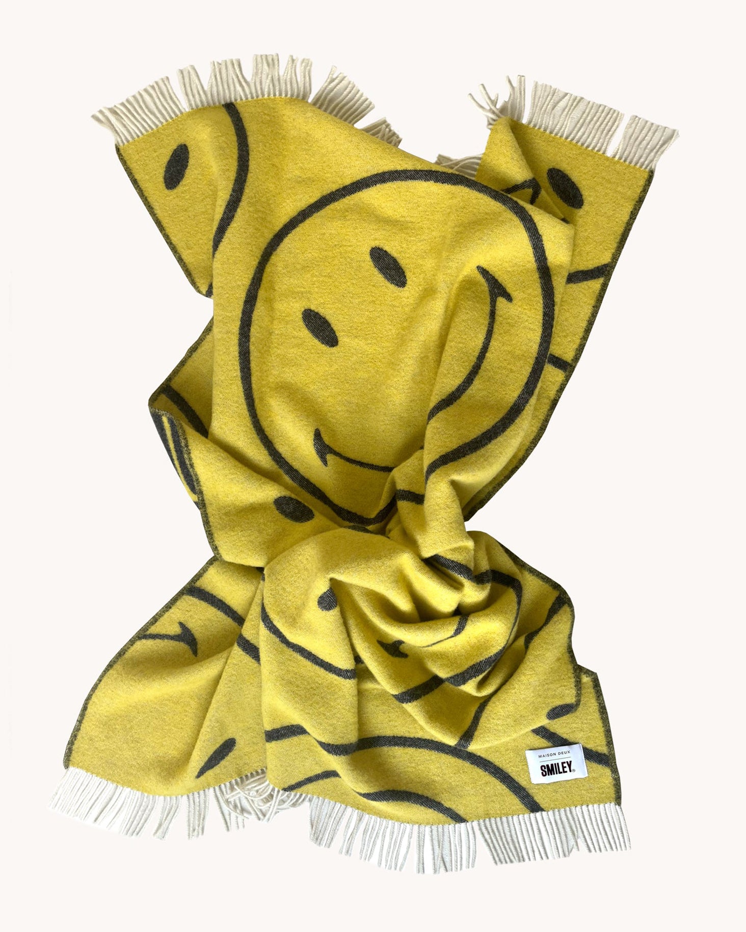 Smiley Blanket Yellow
