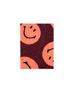 (SAMPLE) Smiley® | Maison Deux Paillasson Corail Bordeaux