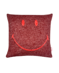 Housse de Coussin Smiley® (RED) X Maison Deux Rouge Bordeaux