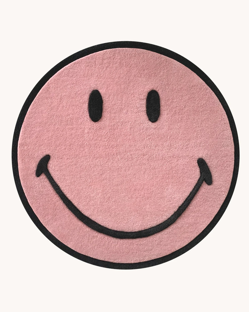 Smiley Vloerkleed Roze ø200 cm