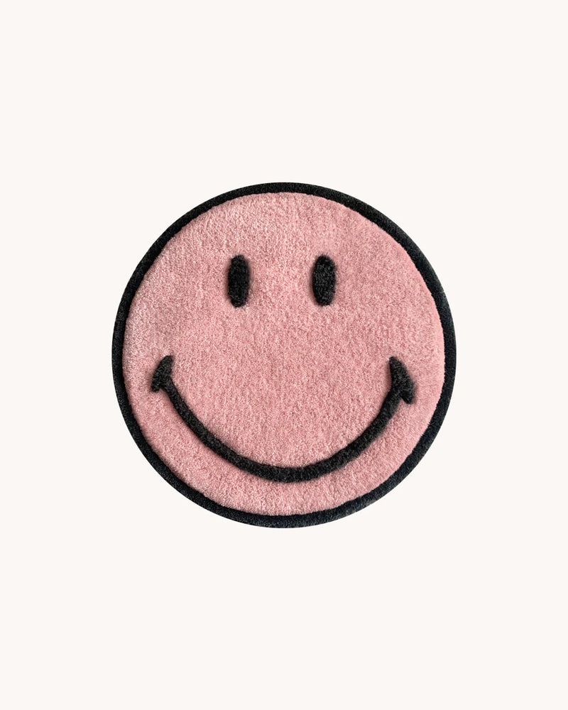 Smiley Wandkleedje Roze
