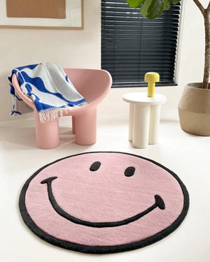 Smiley Rug Pink 200 cm
