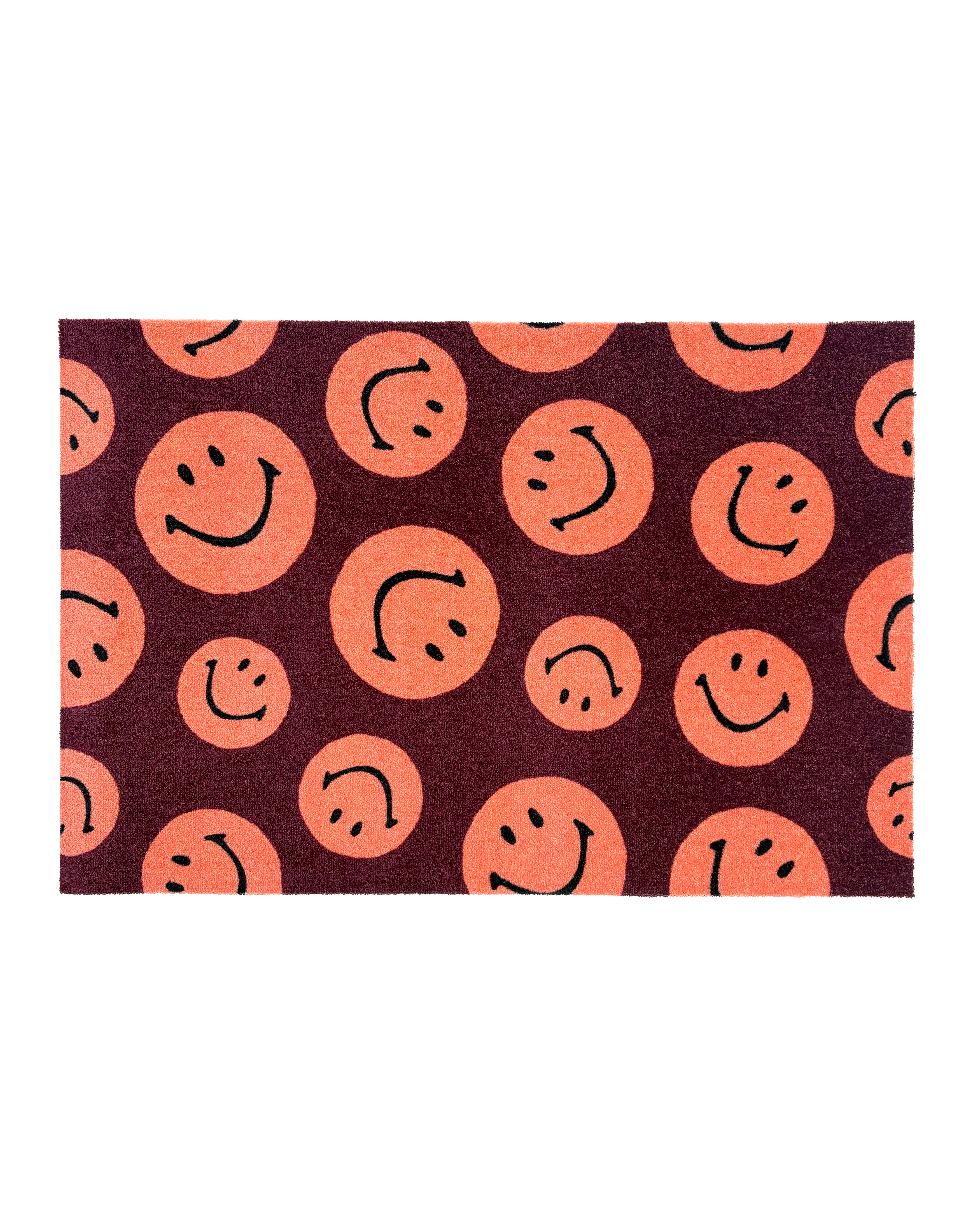Smiley® | Maison Deux Doormat Bordo Coral
