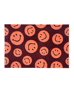 Smiley® | Maison Deux Fußmatte Bordeaux-Koralle
