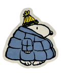 Snoopy Puffer Jacket Rug 110 x 112 cm - Blue Yellow