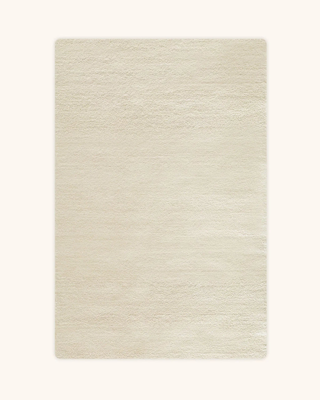 Solid Rug Off White Wool 120 x 180