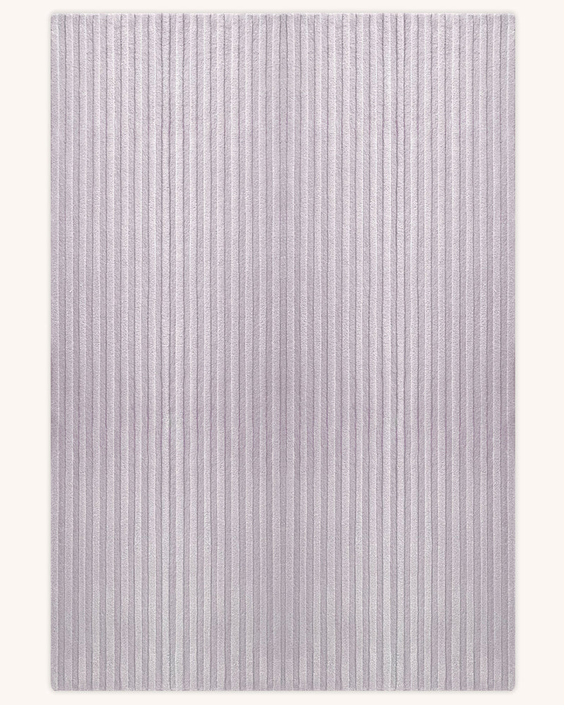 Solid Stripe Rug Lilac 200 x 300