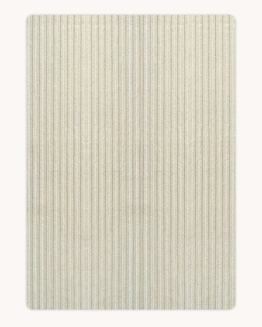 Solid Stripe Rug Off White 170 x 240
