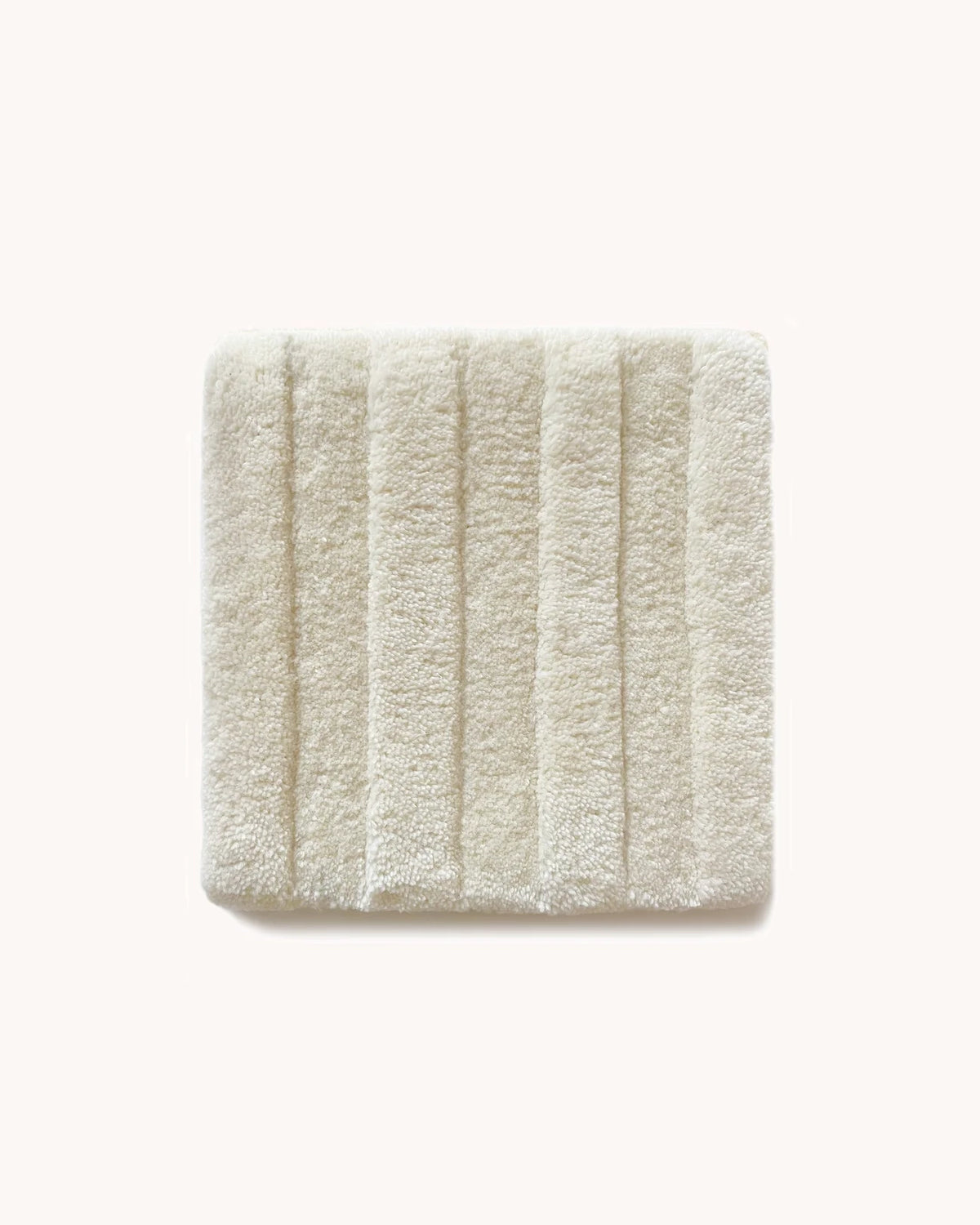 Solid Stripe Rug Off White Sample