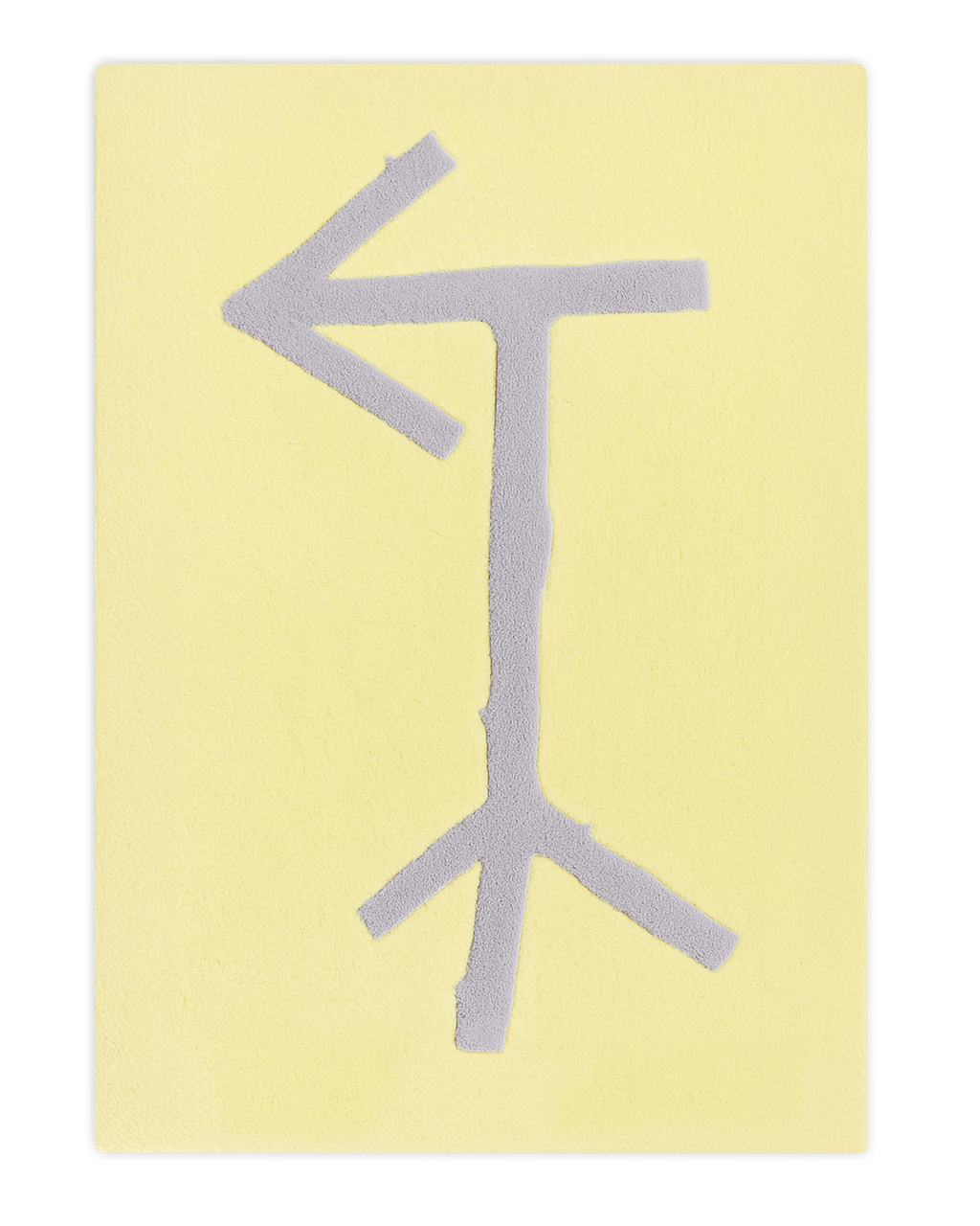 Splitted Arrow Vloerkleed Botergeel Lila 170 x 240 cm