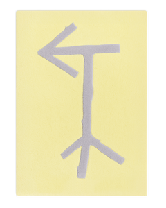 Teppich Splitted Arrow Buttergelb Lila 170 x 240 cm