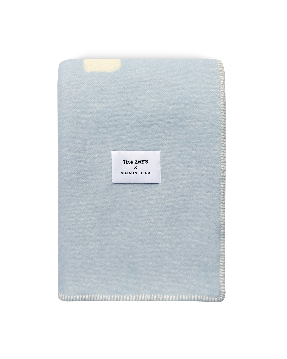 Splitted Chair Blanket Blue Butter Yellow 130 x 200 cm