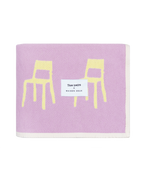 Splitted Chairs Blanket Lilac Butter Yellow 140 x 240 cm