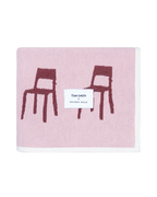 Decke Splitted Chairs Rosa Bordeaux 140 x 240 cm