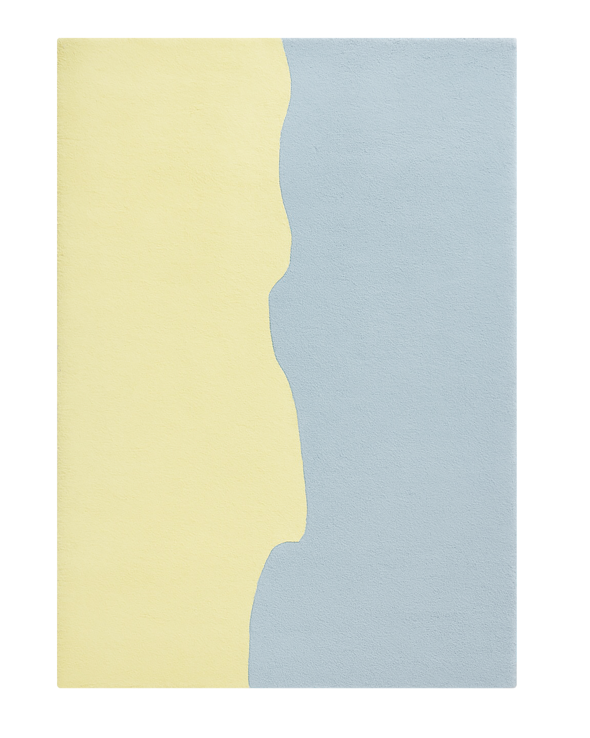 Tapis Splitted Bleu Jaune Beurre 170 x 240 cm