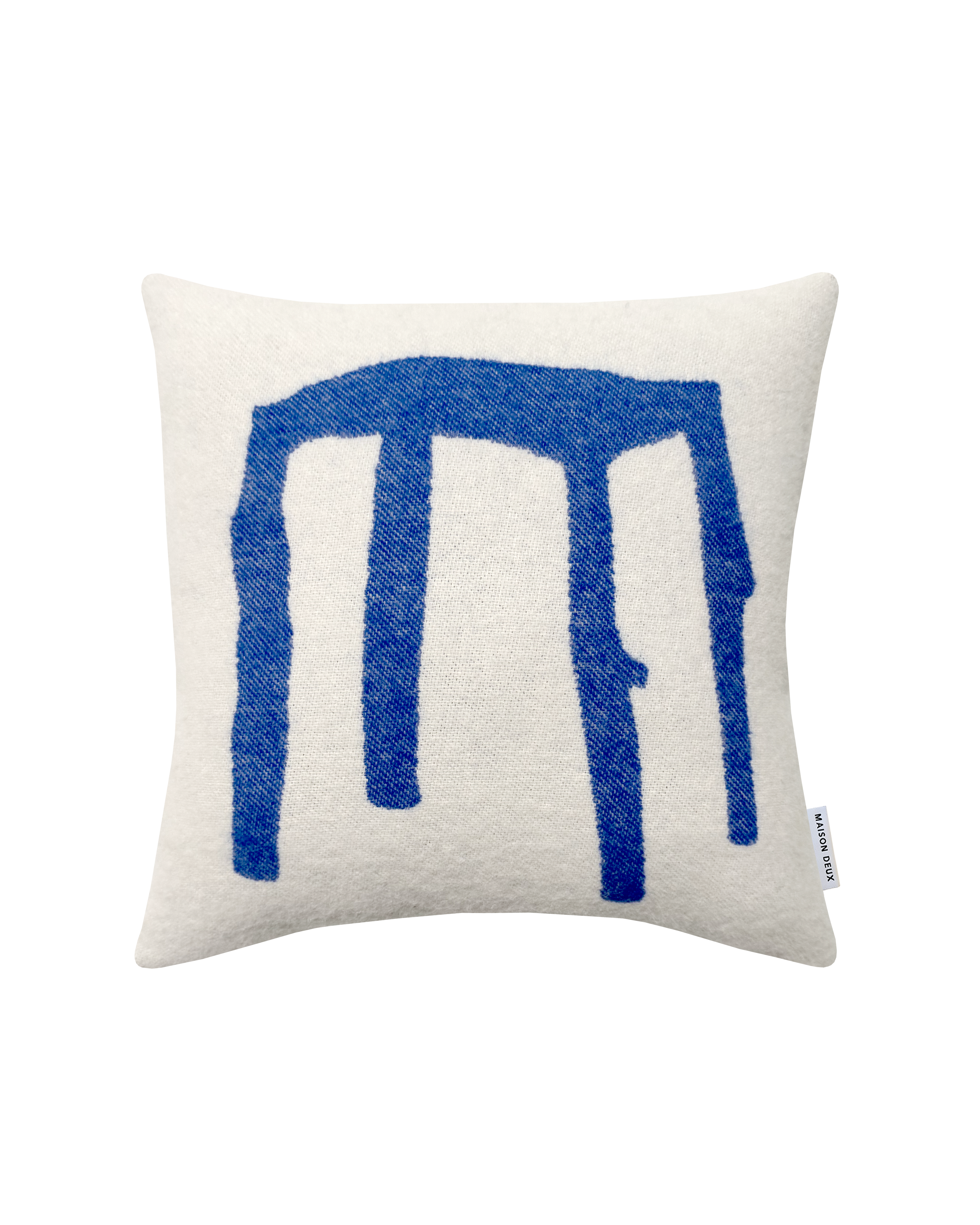 Splitted Stool Cushion Cover Cobalt Blue 50 x 50 cm