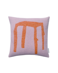 Kissenhülle Splitted Stool Lila Orange 50 x 50 cm