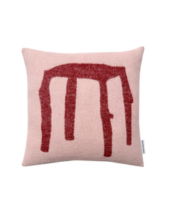 Kissenhülle Splitted Stool Rosa Bordeaux 50 x 50 cm