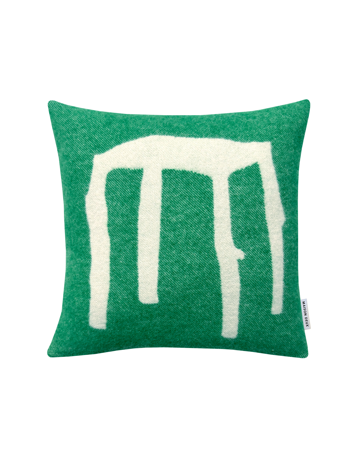 Housse de Coussin Stool Splitted Vert Herbe 50 x 50 cm