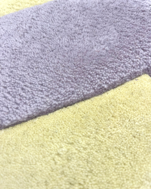 Splitted Arrow Rug Butter Yellow Lilac 170 x 240 cm