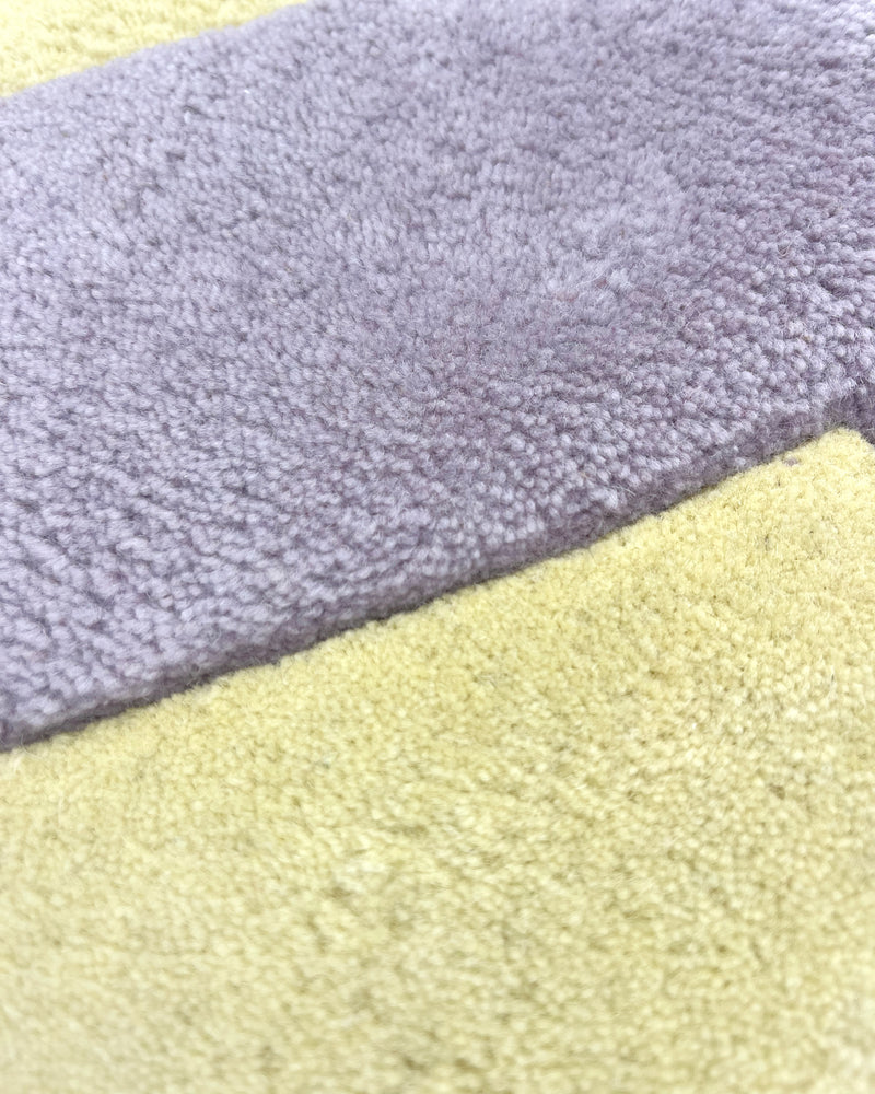 Splitted Arrow Rug Butter Yellow Lilac 170 x 240 cm
