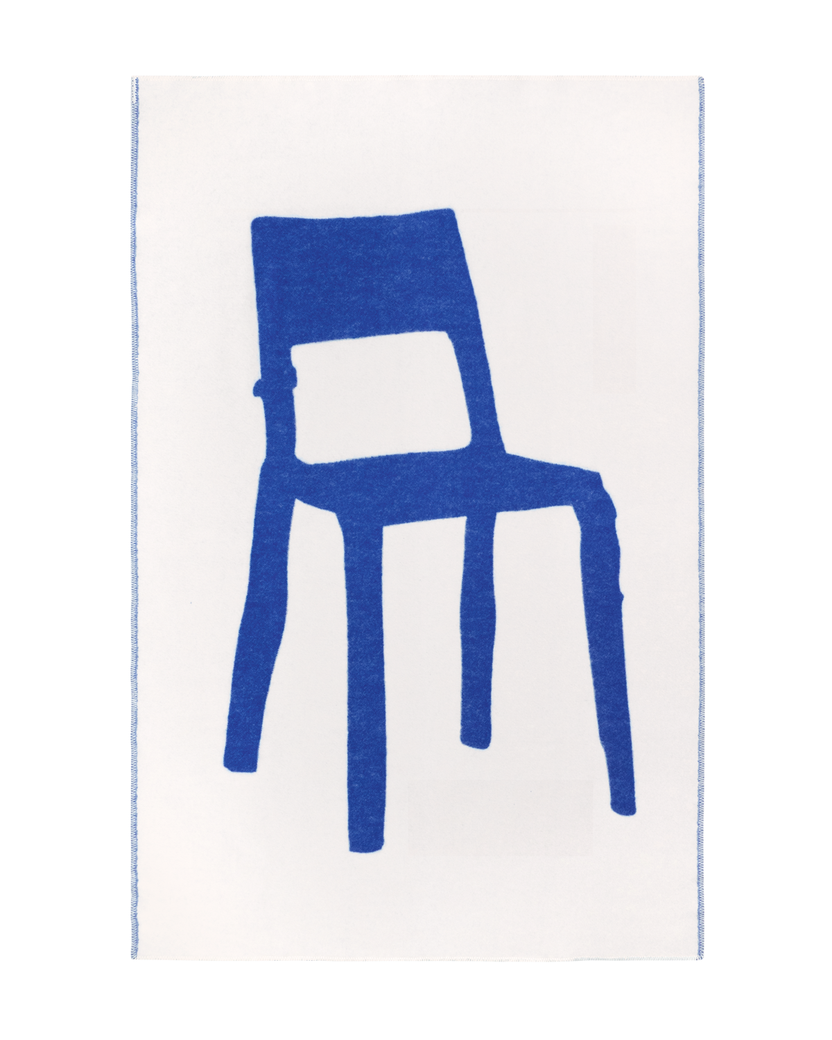 Plaid Splitted Chair Bleu Cobalt 130 x 200 cm