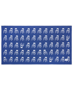 Splitted Chairs Blanket Cobalt Blue 140 x 240 cm