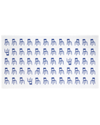 Splitted Chairs Blanket Cobalt Blue 140 x 240 cm