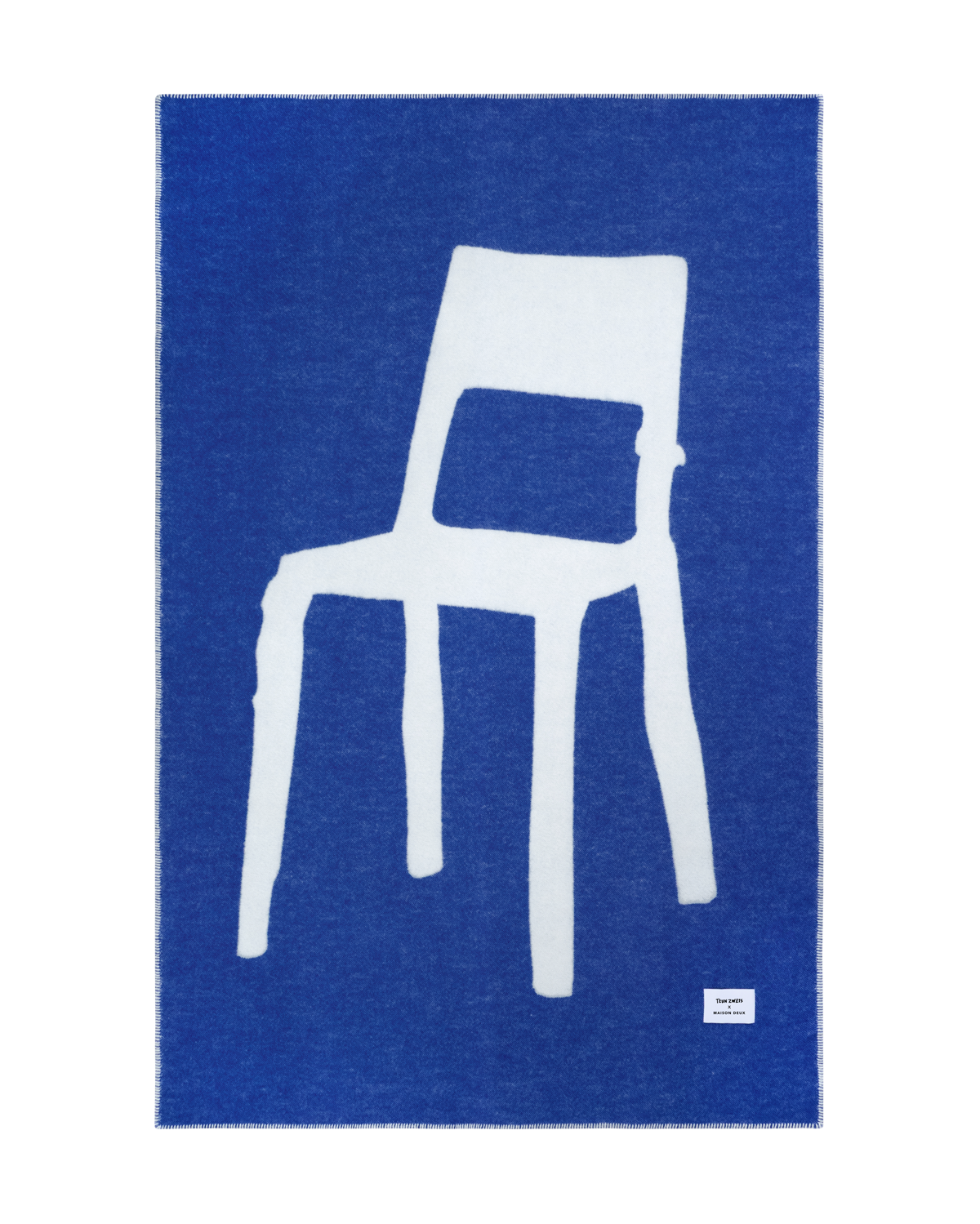 Plaid Splitted Chair Bleu Cobalt 130 x 200 cm