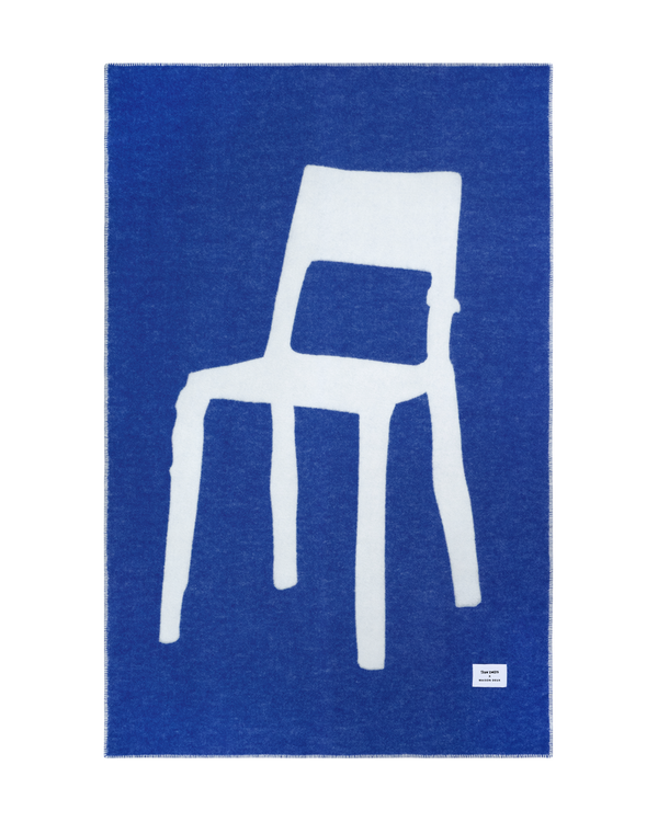 Plaid Splitted Chair Bleu Cobalt 130 x 200 cm