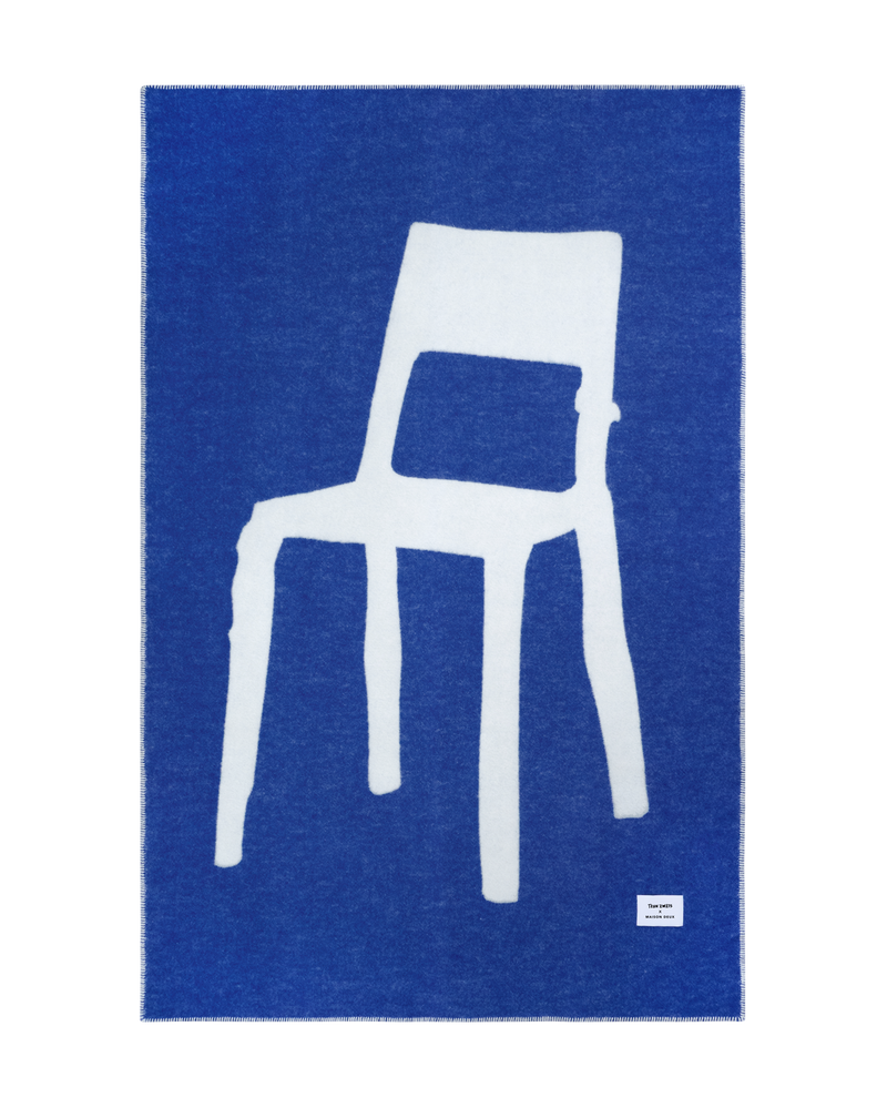 Plaid Splitted Chair Bleu Cobalt 130 x 200 cm