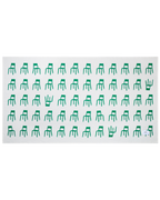 Plaid Splitted Chairs Vert Herbe 140 x 240 cm