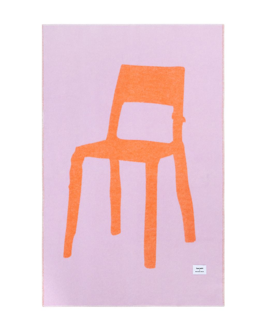 Plaid Splitted Chair Lilas Orange 130 x 200 cm
