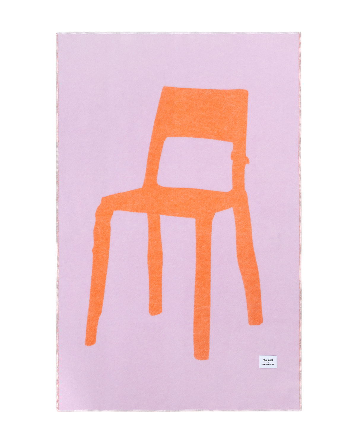Plaid Splitted Chair Lilas Orange 130 x 200 cm