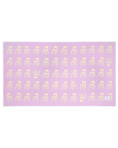 Splitted Chairs Blanket Lilac Butter Yellow 140 x 240 cm