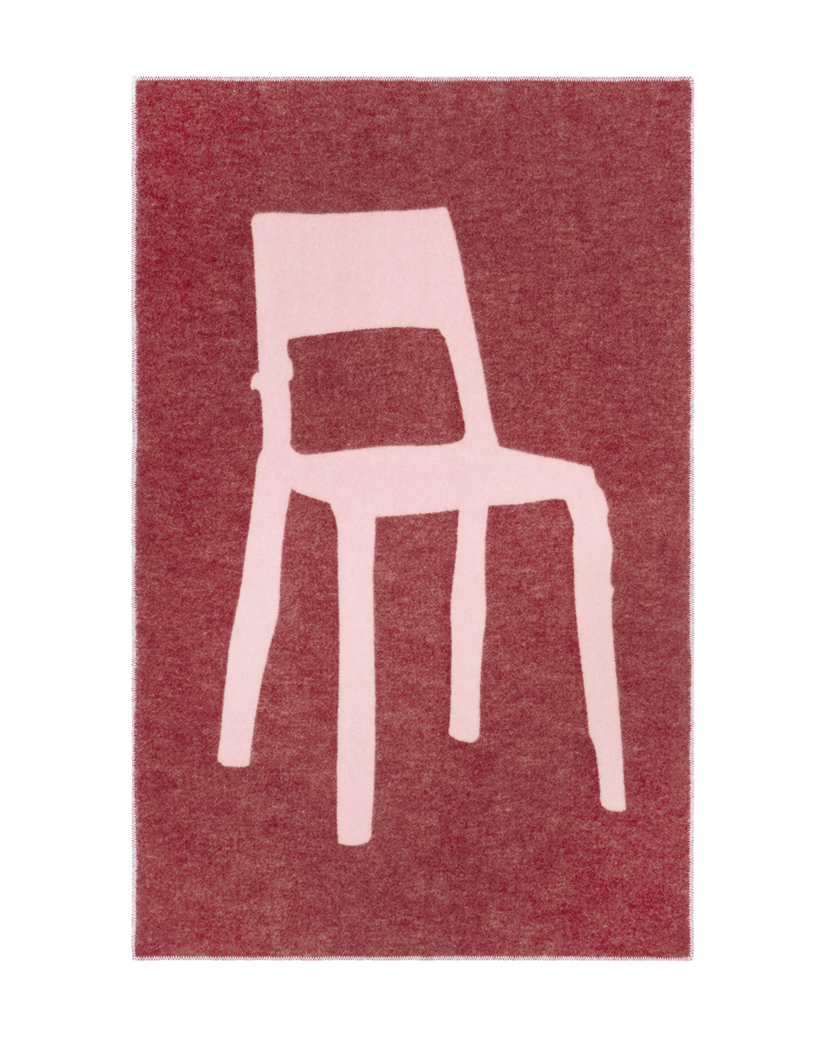 Plaid Splitted Chair Rose Bordeaux 130 x 200 cm