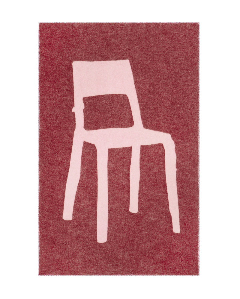 Plaid Splitted Chair Rose Bordeaux 130 x 200 cm