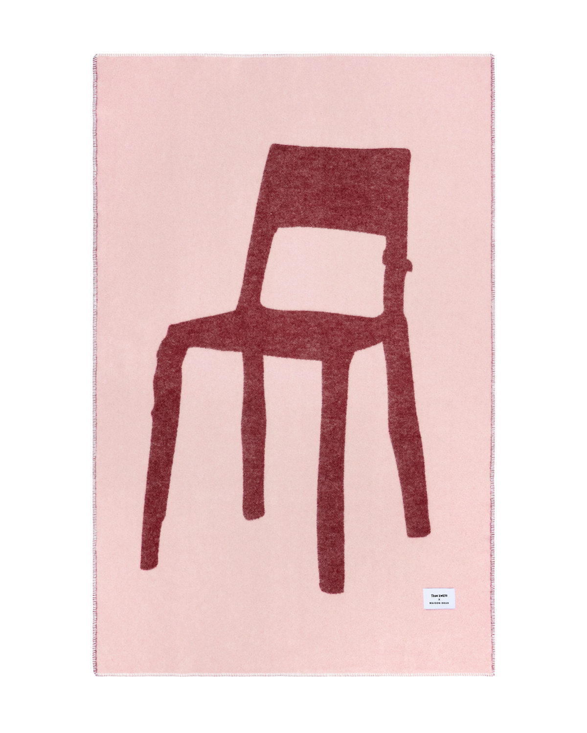 Plaid Splitted Chair Rose Bordeaux 130 x 200 cm