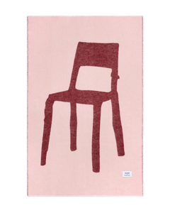 Splitted Chair Decke Rosa-Bordeaux