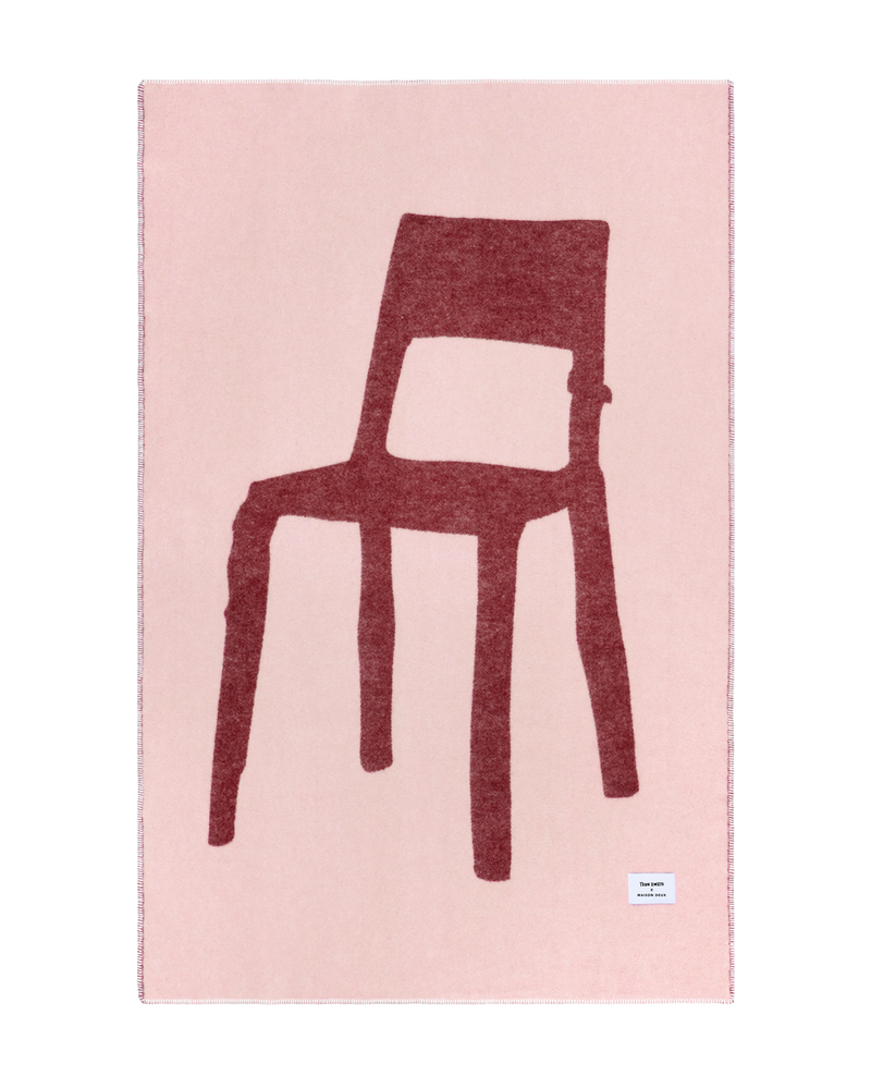 Plaid Splitted Chair Rose Bordeaux 130 x 200 cm